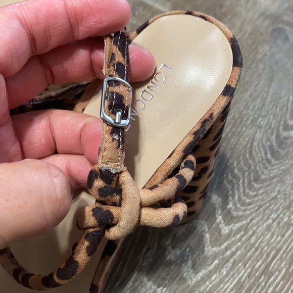 London Rebel wide fit strappy block heel Size 7 - Picture 5 of 11